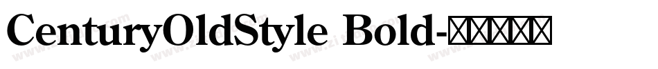 CenturyOldStyle Bold字体转换